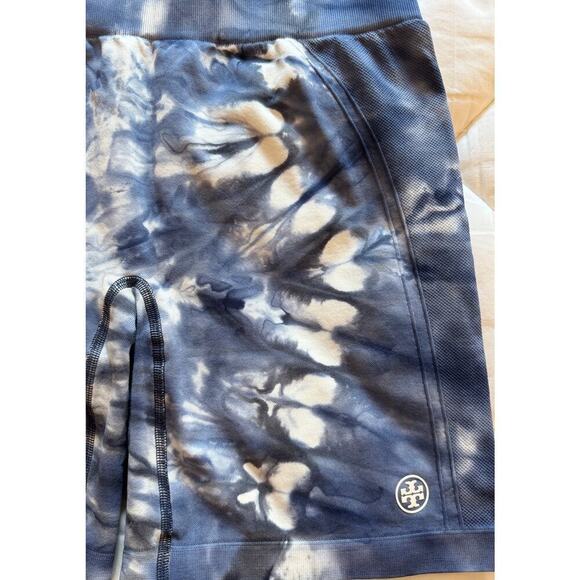 TORY BURCH Tory Sport High-Rise Seamless Tie Dye Spandex Biker Shorts Size L - Picture 4 of 5
